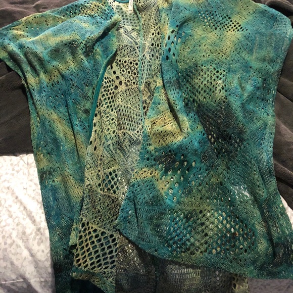 Lace green cardigan - Picture 1 of 1